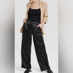 🖤A New Day New Women's High-Rise Satin Cargo Pants